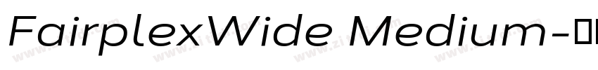 FairplexWide Medium字体转换